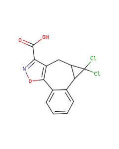 Astatech 9,9-DICHLORO-8,8A,9,9A-TETRAHYDROBENZO[3,4]CYCLOPROPA[5,6]CYCLOHEPTA[1,2-D]ISOXAZOLE-7-CARBOXYLIC ACID; 1G; Purity 95%; MDL-MFCD30530986